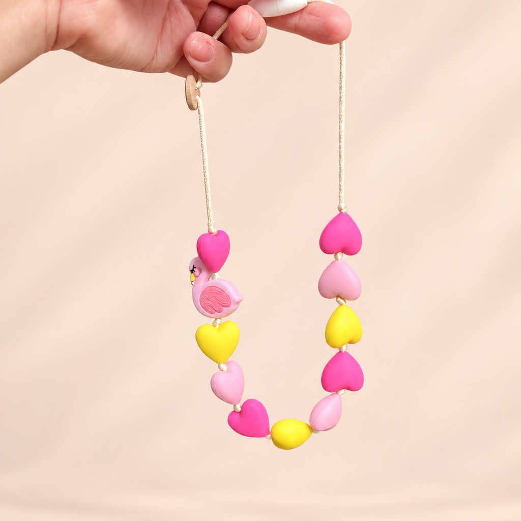 Hartjesketting Stella - Flamingo