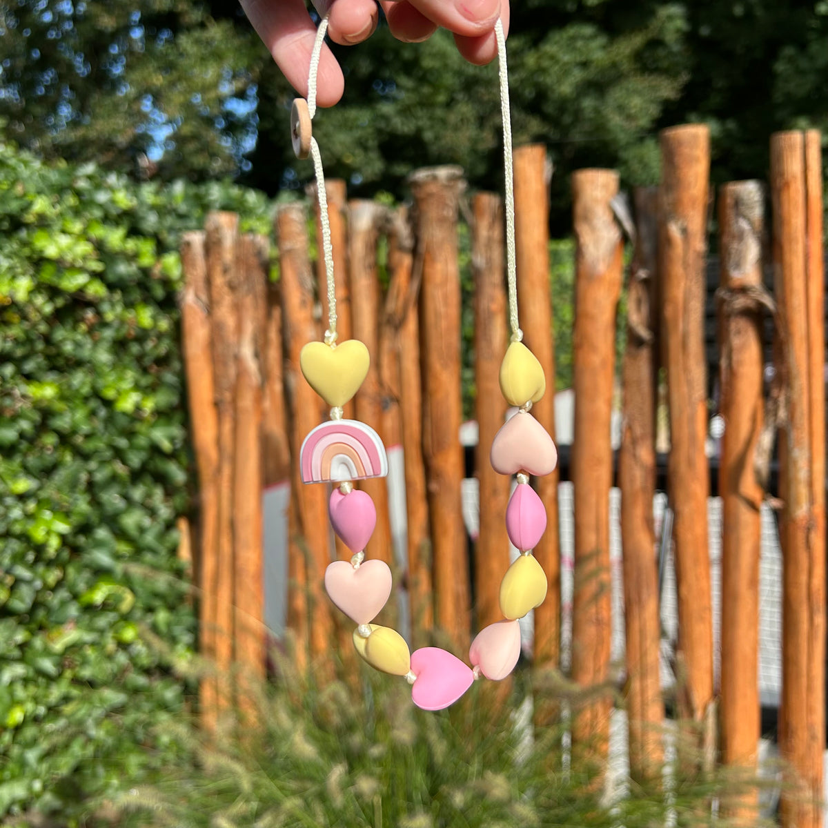 Hartjesketting Saskia - Regenboog