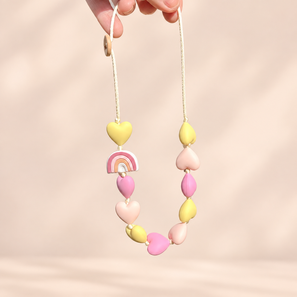 Hartjesketting Saskia - Regenboog