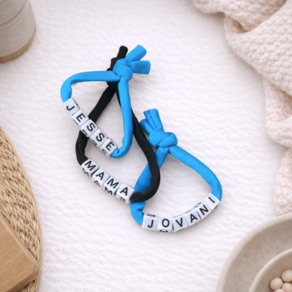 Gepersonaliseerde armband – zwarte naam