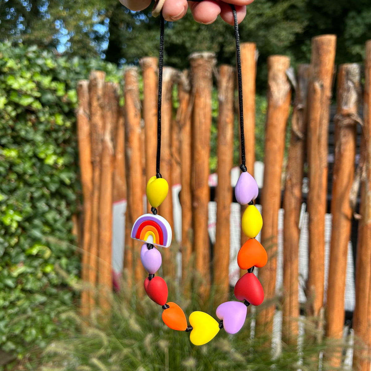 Hartjesketting Mirjam - Regenboog