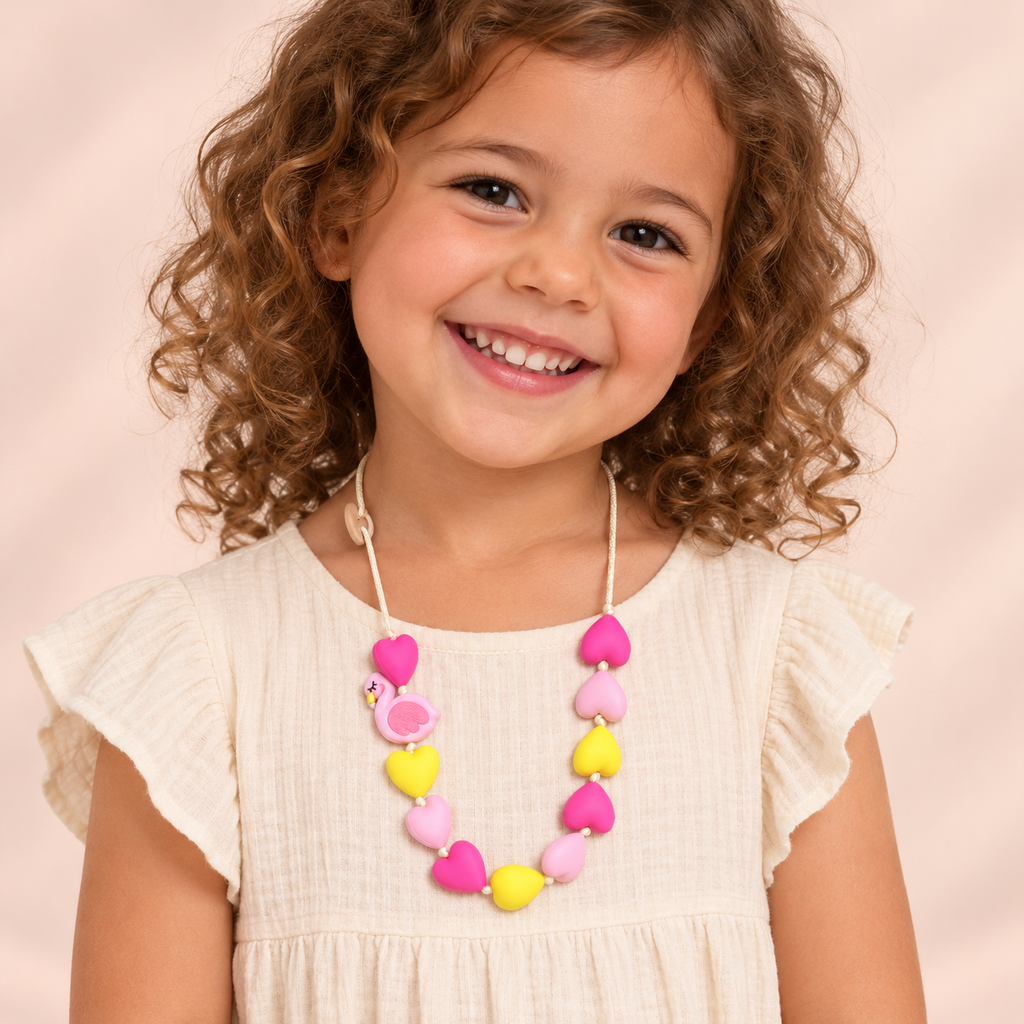 Hartjesketting Stella - Flamingo